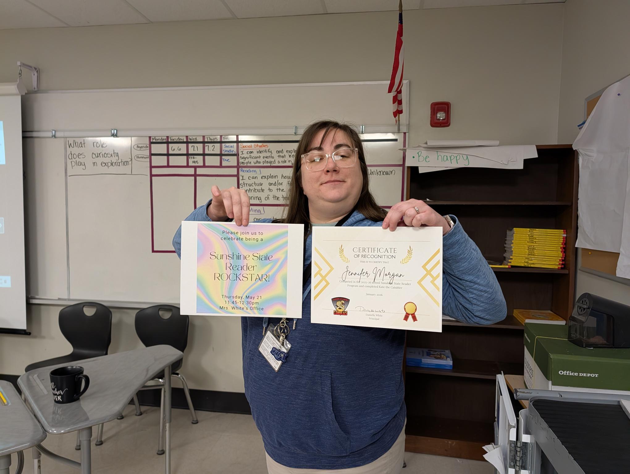 Great Job Reading Sunshine State Readers - <p>Celebrating out Sunshine State Readers this January!</p>