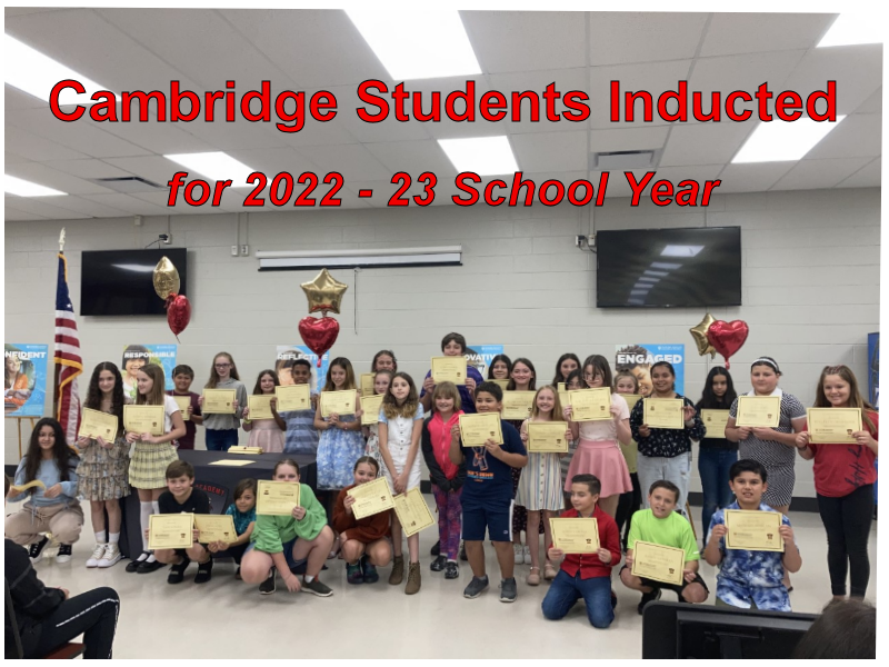 Cambridge Student’s Inducted